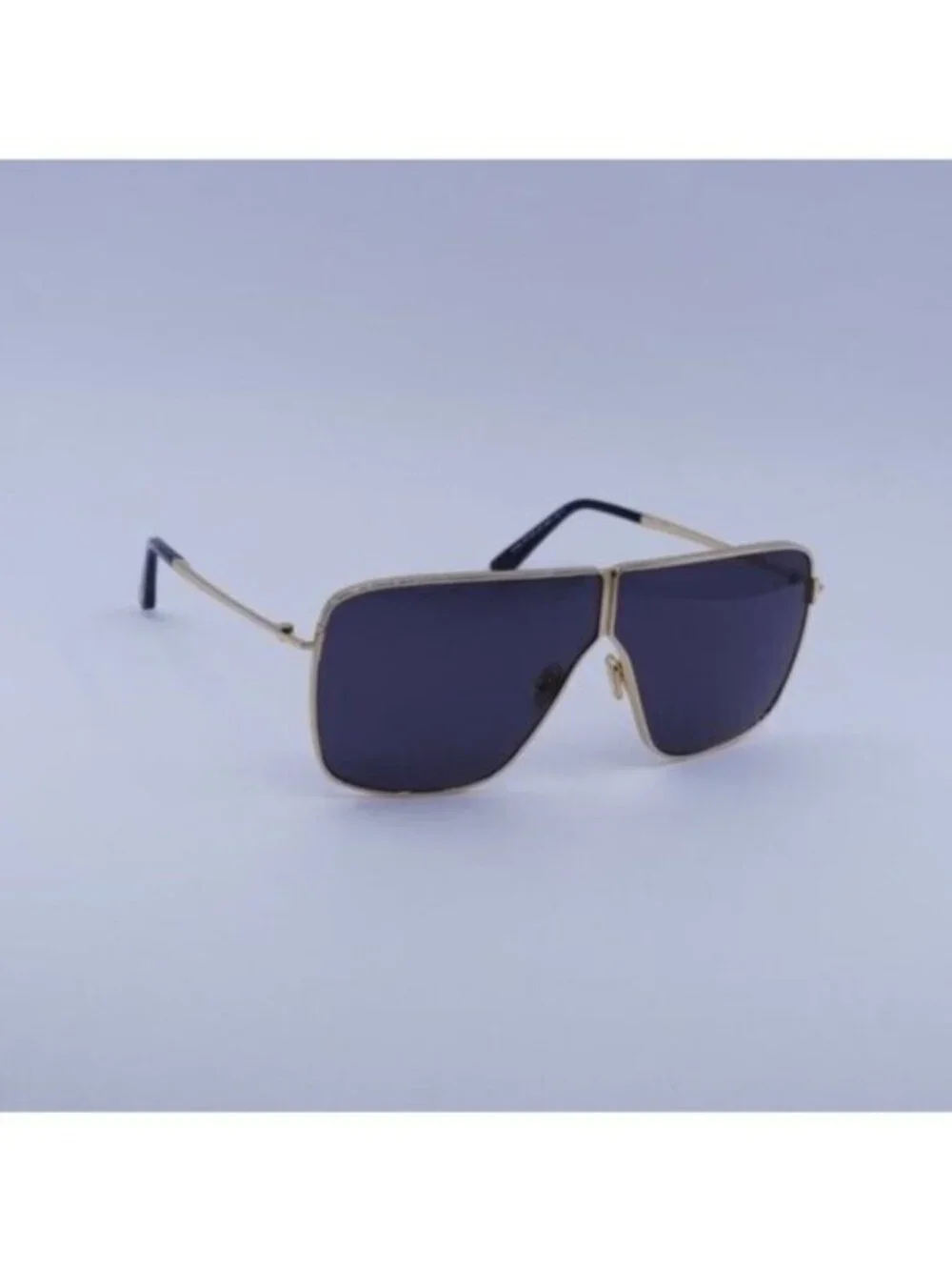 Tom Ford FT1159 30A Huxley Sunglasses Gold Aviator Frame, Smoke Lenses